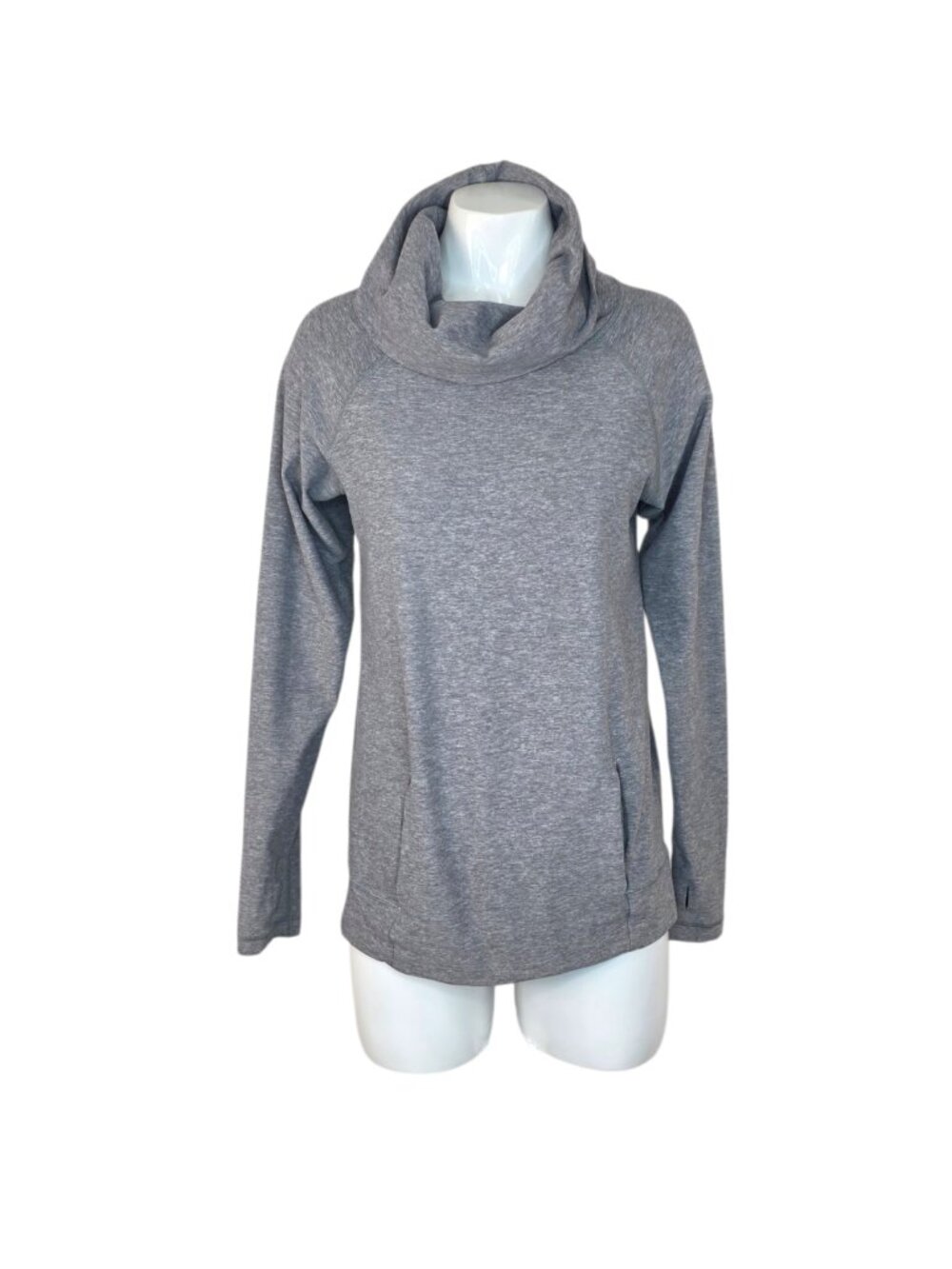 Lululemon Make A Move Long Sleeve, Rulu, Cowl Neck, Heathered Battleship